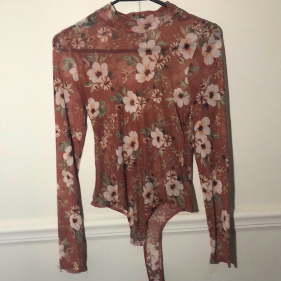 Medium see through low turtle neck body suit - Picture 1 of 3